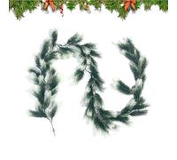 Christmas Garland,70 pulgadas Artificial Greenery - Weather Resistant Pine Garland Mantle Christmas Decorations - for Home Decor Indoor Outdoor Fireplace Stairs Table Door Tree Garden Yard Patio Porch
