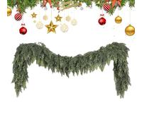Christmas Garland - Artificial Cedar Garland - Realistic Green Door Front Decor | Holiday Atmosphere Props Party Supplies for Front Door Living Room Porches Fireplace Wall Garden Fireplaces