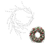 Christmas Garland - Beaded Garland for Christmas Tree | Sparkling Acrylic Crystals with Flexible Wire, Perfect for Weddings, Holiday Trees, Party Decorations Handmade Crafts 39.3 in