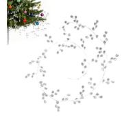 Christmas Garland - Beaded Garland for Christmas Tree | Sparkling Acrylic Crystals with Flexible Wire, Perfect for Weddings, Holiday Trees, Party Decorations Handmade Crafts 39.3 in