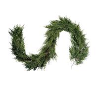 Christmas Garland for Mantle - Decoración artificial de 6,5 pies | Pe con diseño realista, accesorios de vacaciones en interiores y exteriores, festivales favoritos, cocina, oficina, patio, campfire
