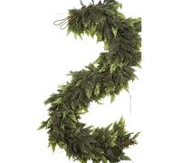 Christmas Garland Outdoor | Artificial Holiday Green Pine Wreath - Abrigo Garland - para Wreath Fireplace Tree Abrigo Porch Indoor Stairs Table Door Railing