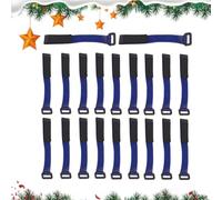 Christmas Garland Ties - 5.9x0.79 Inch Artificial Pine Garland Wire Ties, Adjustable Green Hook And Loops, Christmas Garlands Hangers For Stairs | Railings Fences Mantles Home Offices Farmhouse