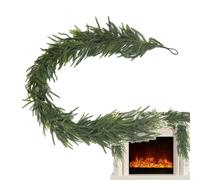 Christmas Garlands Norfolk Pine Garland Realistic Artificial Faux Greenery Garland Cedar Garland, Real Touch Faux Pine Garland, Artificial Fake Greenery Garland,for Outdoor Indoor Christmas Table