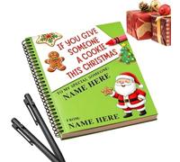 Christmas Gift Card Book - Spiral Paper DIY Greeting Album Memory Organizer