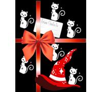 Christmas Gift From Santa to: Magical Sketchbook with cats cover | for Witches & Spiritual People