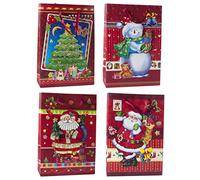 Christmas Gifts 52354 Bolsa de Regalo con Motivos de Navidad 3D, Multicolor 30 x 12 x 43 cm