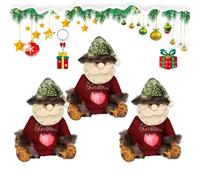 Christmas Gifts Bags Zipper Design, 2025 New 3D Christmas Zipper Gift Bags, Small Fabric Gifts Bag, Reusable Christma Bag for Presents Candy Fruit and Festival (3PCS-A)