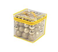 Christmas Gifts - Bolas de Navidad, plástico., plástico, Dorado, 77x