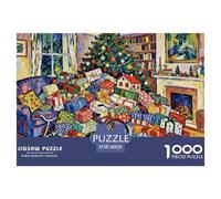 Christmas Gifts Puzzle De Madera Impermeable DIY Puzzles De 1000 Piezas para Adultos Imposible Rompecabezas para Decoración del Hogar