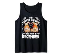 Christmas Gingerbread Birthday Gnomes Xmas Born In December Camiseta sin Mangas
