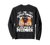 Christmas Gingerbread Birthday Gnomes Xmas Born In December Sudadera