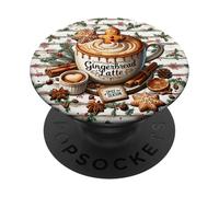 Christmas Gingerbread Coffee Mug For Women Aesthetic Winter PopSockets PopGrip Adhesivo