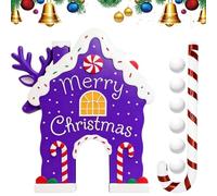 Christmas Gingerbread Set - Interactive Festive Golf Toy Game with Gingerbread Design, Exciting Family Activity for Holiday Parties Yard Indoor Gatherings or Outdoor Celebrations