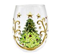 Christmas Glass Cup | 3d Non-slip Holiday Mug For Coffee, Tea & Milk