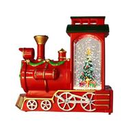 Christmas Globe - Vintage Train with Lights - Christmas Snow Globe Decorative Lanterns,for Indoor Table Shelf Fireplace Living Room Office School Farmhouse Party Holiday Winter