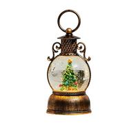 Christmas Glowing Ball - 3.23x3.23x7.48 Inches Snow Globe Lantern, Christmas Table Retro Lamp | Lighted Snow Globe For Teens | Adults Men Women Mantel Dining Room Bedroom Windowsill