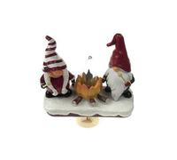 Christmas Gnome Campfire Flickering Light Xmas Elf Dwarf LED Flame Night Lamp Home Office Bedroom