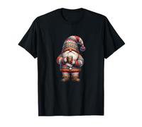Christmas GNOME Dad For Women with Pumpkin Spice Coffee Xmas Camiseta