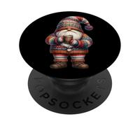 Christmas GNOME Dad For Women with Pumpkin Spice Coffee Xmas PopSockets PopGrip Adhesivo