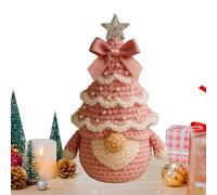 Christmas Gnome Figurine - Handmade Crochet Gnome Ornament, Christmas Tree Gnomes | Decorative Holiday Gnomes for Tree, Handcrafted Crochet Decoration for Festive Decor