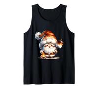 Christmas GNOME For Camper Campfire with Marshmallow Smores Camiseta sin Mangas
