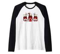 Christmas GNOME Matching Family with Hot Cocoa Cup Cute Xmas Camiseta Manga Raglan
