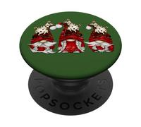 Christmas GNOME Matching Family with Hot Cocoa Cup Cute Xmas PopSockets PopGrip Adhesivo