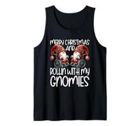 Christmas GNOME Saying For Senior Citizens Wheelchair Santa Camiseta sin Mangas