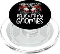 Christmas GNOME Saying For Senior Citizens Wheelchair Santa PopSockets PopGrip para MagSafe