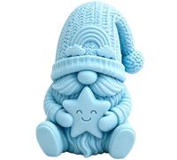 Christmas Gnome Statue 3D Printed - Cute Winter Seasonal Table Centerpiece