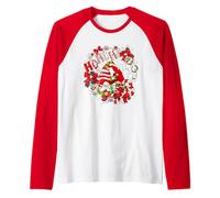Christmas Gnomes For Xmas Holidays with Cute Santa Hohoho Camiseta Manga Raglan