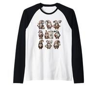 Christmas Gnomes Hot Cocoa Mugs For Fall and Thanksgiving Camiseta Manga Raglan