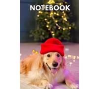 Christmas Golden Retriever Notebook: Cute dog Journal, 120 Lined Pages, 6"x9"