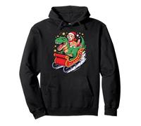 Christmas Golden Retriever T-Rex Dinosaur GR Dog Goldie Sudadera con Capucha
