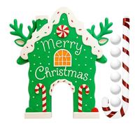 Christmas Golf Game - Gingerbread House Candy Cane Set, Fun Holiday Party Activity, Easy Setup & Lightweight Design, Ideal for Family Gatherings Indoor Outdoor Yard Celebration