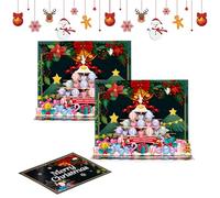 Christmas Greeting Cards, Funny 3d Merry Christmas Giftcard, 7.87x5.91 Inches Holiday Card Set for Women, Men, Kids, Teens, Grandma, Grandpa, Wife, Husband, Son, Daughter, Family, Friends