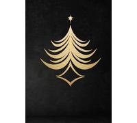 Christmas Guest Book: Black & Gold | Minimalist Design | Memory Keepsake: Guest Sign In Book for Christmas Parties, Holiday Celebrations, Family Gatherings