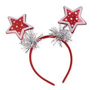 Christmas Hairhoop Shimmering Garlands Headwear with Festival Star/Tree Decors Family Gathering Holiday Event Headpiece Festival Headpiece