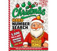 Christmas Hard Number Search: A Challenging Holiday Brain Workout for Puzzle Lovers | 5,500 Multi-Digit Finds in Large Print (Hard Christmas Puzzles)