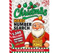 Christmas Hard Number Search: A Challenging Holiday Brain Workout for Puzzle Lovers | 5,500 Multi-Digit Finds in Large Print (Hard Christmas Puzzles)