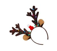 Christmas Headband | Holiday Hair Band | Reindeer Antlers Headband | Wedding Traveling Holiday Camping Picnic BBQ Backyard Party Gathering Dinner