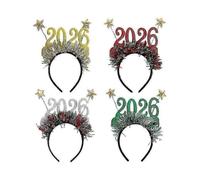 Christmas Headbands 2026 Number Decorations 4 New Year Party Star Headbands