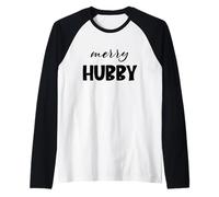 Christmas Holiday Husband, Family Matching, Xmas Merry Hubby Camiseta Manga Raglan