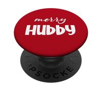 Christmas Holiday Husband, Family Matching, Xmas Merry Hubby PopSockets PopGrip Adhesivo