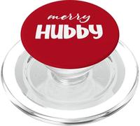 Christmas Holiday Husband, Family Matching, Xmas Merry Hubby PopSockets PopGrip para MagSafe
