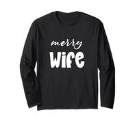 Christmas Holiday Husband, Family Matching, Xmas Merry Wife Manga Larga