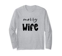 Christmas Holiday Husband, Family Matching, Xmas Merry Wife Manga Larga