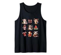 Christmas Holidays Reindeer Penguin Snowman Gingerbread Camiseta sin Mangas