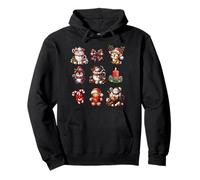 Christmas Holidays Reindeer Penguin Snowman Gingerbread Sudadera con Capucha